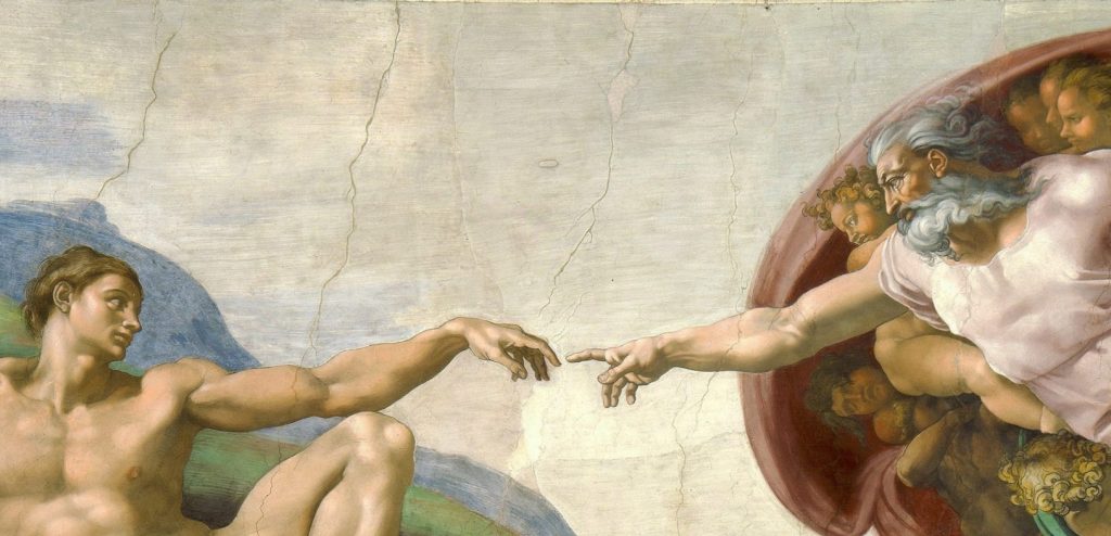 Michelangelo Creation of Adam (cropped)