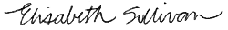Elisabeth sullivan signature